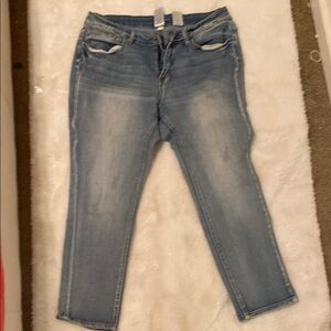 Time and Tru Blue Ankle Cropped Jeans